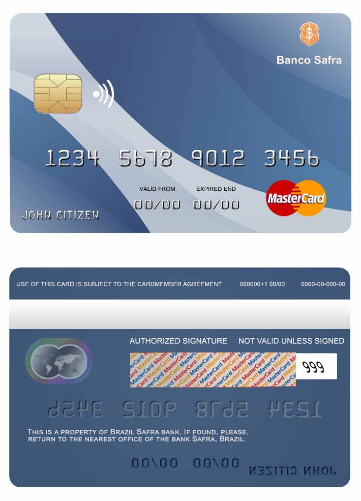 Brazil Safra bank mastercard